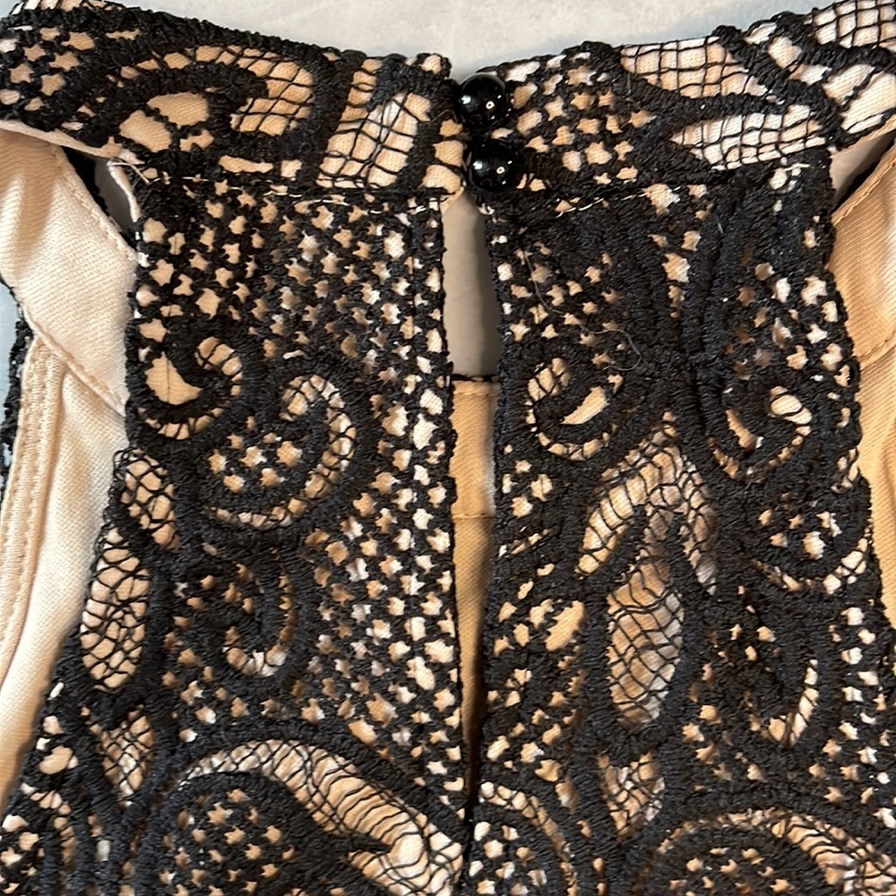 Francesca‘s Black/tan Halter Crop Top GUC Size M - Picture 6 of 6
